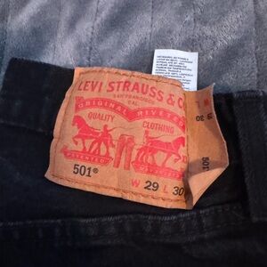 Multiple Levi’s jeans.